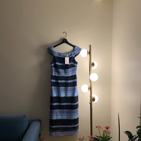 Ted Baker BRT-BLUE Bardot Lace Dress - Picture 5 of 11